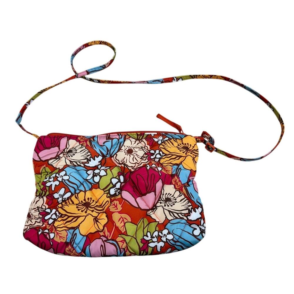 Vera Bradley Outlet Large Hipster Midday Garden Sling Purse Floral Boho